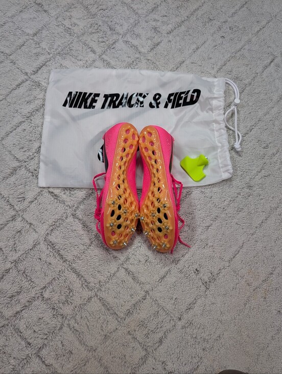 Nike Zoom Ja Fly 4 Hyper Pink Orange Track Sprinting Spikes Mens 9.5 DR2741-600 main image 5